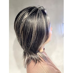 メンズ上品ハイライト、髪質改善