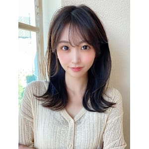 後れ毛が可愛い顔周りハイレイヤーロングチェリーブラウン  - AFLOAT/L 錦糸町【アフロートエル】【アフロートエル キンシチョウ】掲載中