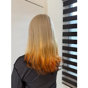 デザインカラー　狐カラー　ホワイトベージュ