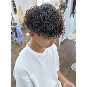 メンズパーマ×メンズブリーチ メンズヘアサロン YUIMAR