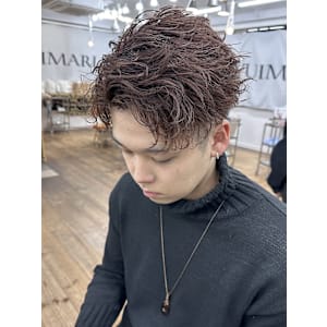 メンズパーマ×メンズブリーチ メンズヘアサロン YUIMAR