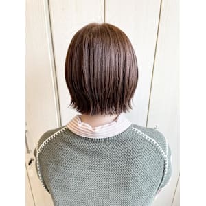 ぱつっとボブ/切りっぱなしボブ/アイロンアレンジ