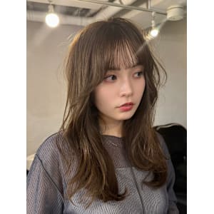 小顔レイヤー/ナチュラルウルフ/アッシュベージュ