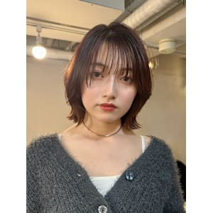 ピンクブラウン/ラベンダー/透明感/艶カラー