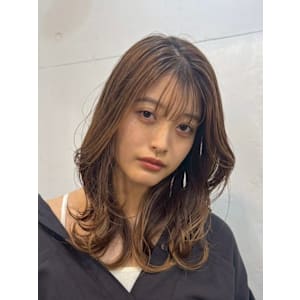 くびれレイヤー/韓国風/レイヤーロング
