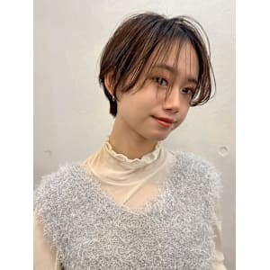 くびれショート/シースルーマッシュ/ひし形ショートボブ