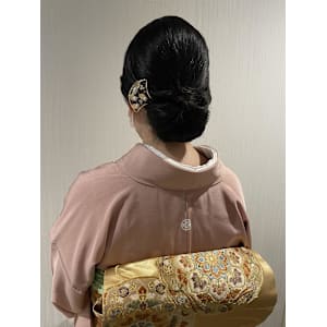 和装アップ／訪問着二重太鼓／お宮参り