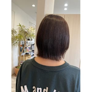 軽めボブ/時短ヘア/ブラウンカラー