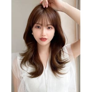 後れ毛が可愛い顔周りハイレイヤーロングチェリーブラウン  - AFLOAT/L 錦糸町【アフロートエル】【アフロートエル キンシチョウ】掲載中