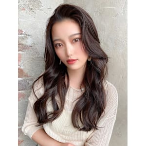 後れ毛が可愛い顔周りハイレイヤーロングチェリーブラウン  - AFLOAT/L 錦糸町【アフロートエル】【アフロートエル キンシチョウ】掲載中