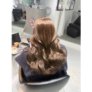 【MIHO】ミルクティーベージュ×セミロング