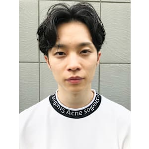 大人男性◎センターパートニュアンスパーマ