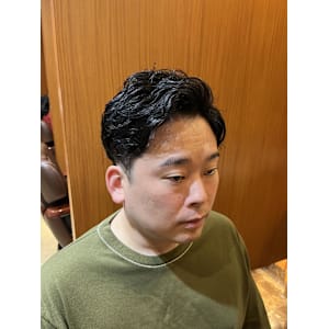 銀座　理容室　ナチュラルパーマ　ビジネスヘア　個室理容室　