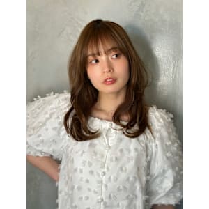 池袋 髪質改善 つや髪 レイヤースタイル シナモンブラウン♪