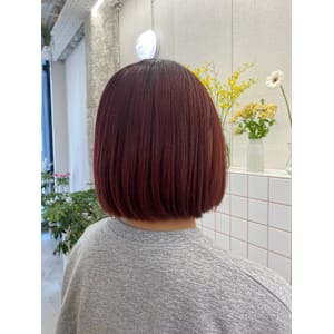 《花屋併設》ブリーチなし暖色カラー