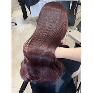 Mako ピンクブラウン ブリーチなし 似合わせ 透明感