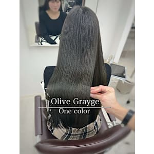 カラー指名No.1/透明感溢れるオリーブグレージュ