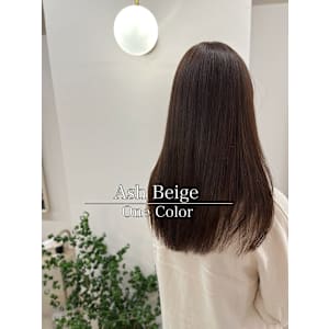 初めてのカラーにおすすめ/透明感アッシュブラウン