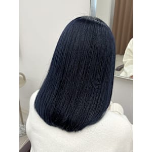 艶髪×ダークブルー