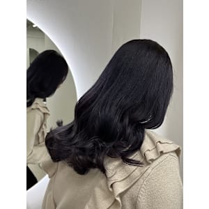 艶髪×ダークラベンダーカラー