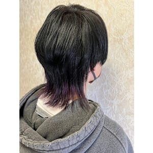 ミニウルフ/くすみブルー/テラコッタ/韓国マッシュ/くびれヘ