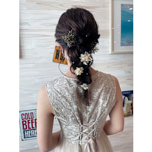 .20代・30代・40代似合う小顔ヘアアレンジ♪二次会ブライ