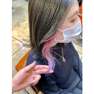 大人かわいいくびれミディラベンダーカラ