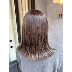 髪質改善/縮毛矯正/酸性ストレート/アッシュベージュ/外ハネ