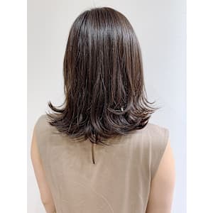 外ハネラベンダーグレージュ/ラフ