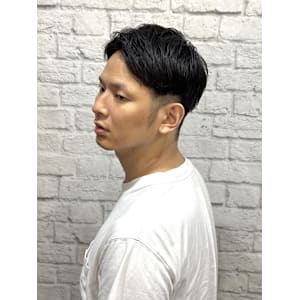 ツーブロアップバングショート