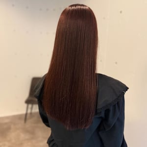 ピンクブラウン/艶髪/超音波髪質改善