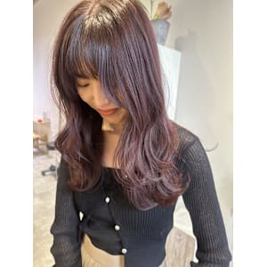 大串　ピンクラベンダー/レイヤーカット