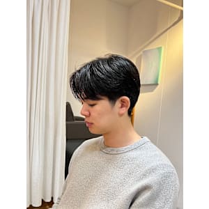 メンズセンターパート/メンズカット