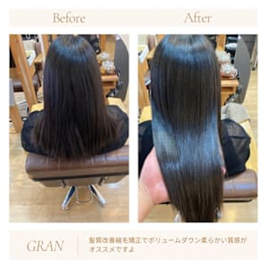 お客様髪質改善データ1843（髪質改善縮毛矯正）