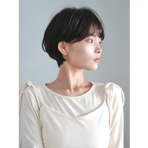 前下がりショート・ボブ/絶壁解消/前髪あり/40代/30代