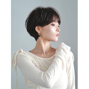 前下がりショート・ボブ/絶壁解消/前髪あり/40代/30代