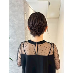 【nanaka】お呼ばれヘア/お団子ヘア/アップスタイル