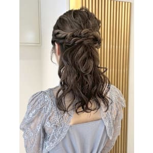 【nanaka】ヘアアレンジ/ハーフアップ/結婚式ヘア