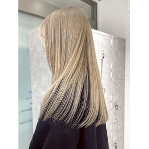 【rizu】ハイトーン/ミルクティーベージュ/髪質改善カラー