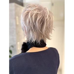 【hishida】ホワイトカラー/ハイトーン/ショートカット