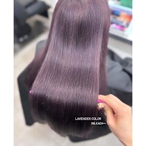 ラベンダー/透明感カラー/髪質改善