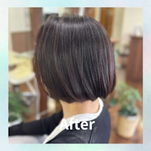髪質改善ストレート×カラー