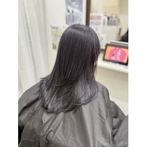 ダークラベンダー/ブリーチ/髪質改善
