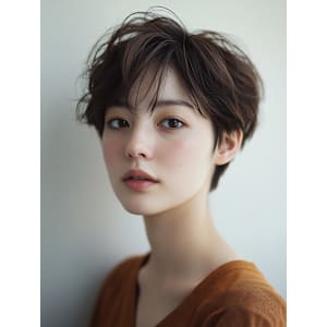 大人可愛い×小顔ショート