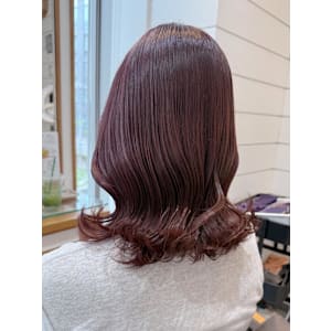 渋谷/チェリーブラウン/ホワイトグレージュ/デジタルパーマ