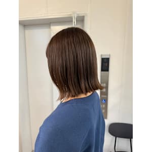 ハニーベージュ×切りっぱなしスタイル