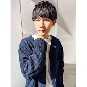 マッシュ　パーマ　ツーブロック