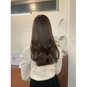 ロング×オリーブベージュ