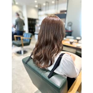 セミロング/20代/30代/マロンブラウン