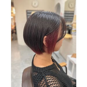 ショート×インナーカラー